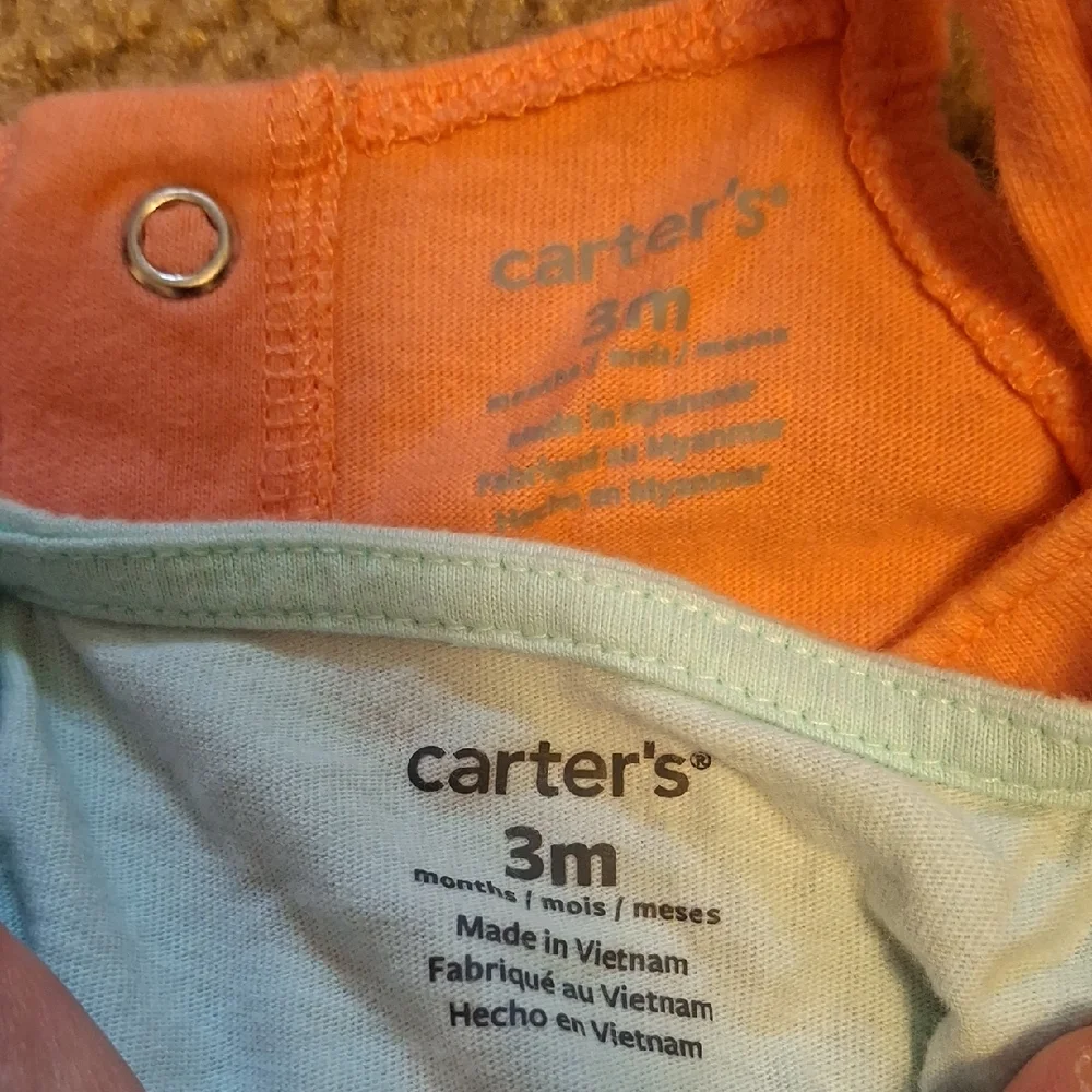 Carter's Pink and Blue Bodysuits with Soft Fabric